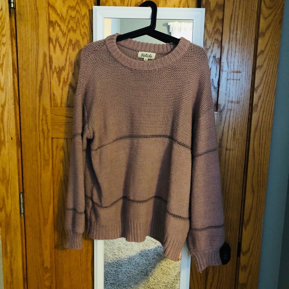 Oversized Dusty Pink Sweater 🐙💖